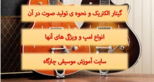 گیتار الکتریک – تفاوت مکانیزم تولید صدا در گیتار الکتریک و آکوستیک -نکاتی راجع به امپ ها