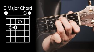 آموزش گیتار زدن - نحوه ی انگشت گذاری صحیح آکورد E